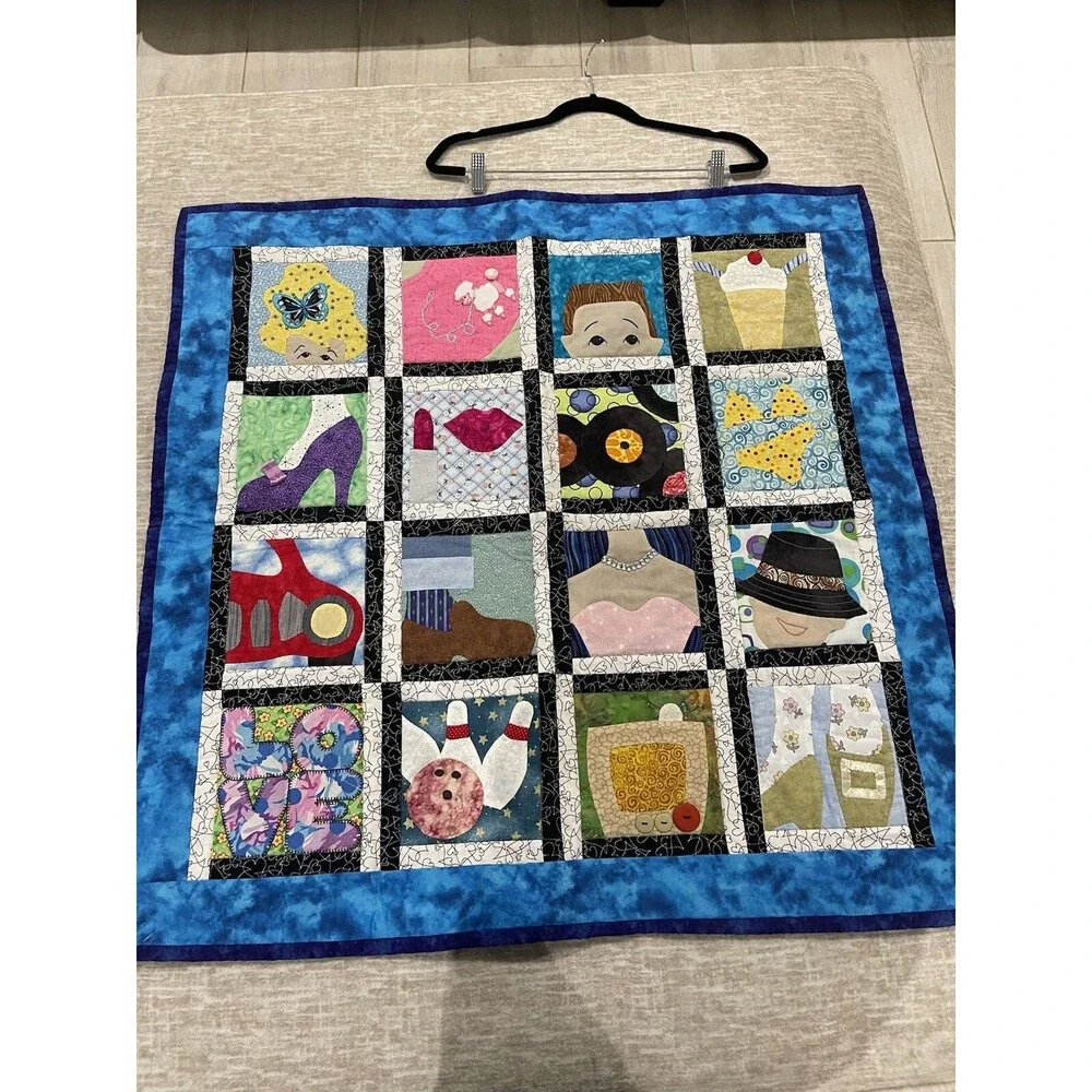 Beautiful Handmade Quilted Wall Hanging/ PreOwned 36 X 36 Children Kids Room